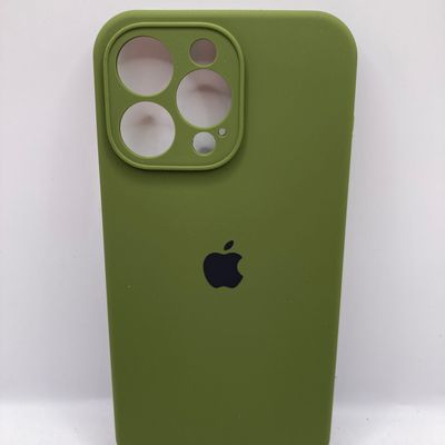 Чохол Silicone Case Full Camera Protective (AA) для Apple iPhone 14 Pro Max (6.7) (Зелений / Dark Olive) 57053 57053* Чехол