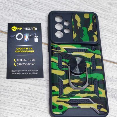 Ударопрочный чехол Camshield Serge Ring Camo для Samsung Galaxy A33 5G (Зеленый / Army Green) 54672 54672 54672 Чехол
