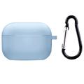 Силіконовий футляр з мікрофіброю для навушників Airpods 4 (Блакитний / Lilac Blue) 00075783 Чохли на навушники
