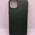 Шкіряний чохол Leather Case (AA Plus) with MagSafe для Apple iPhone 13 (6.1) (Shirt Green) 57472