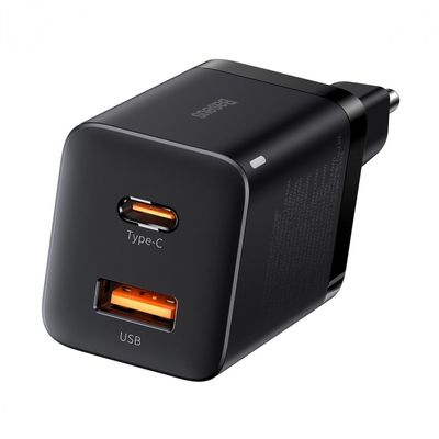 МЗП  Super Si Pro Quick Charger (Type-C+USB) 30W (black) 33681 Baseus