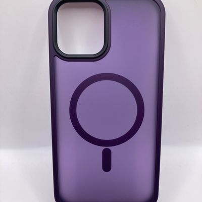 TPU+PC чохол Metal Buttons with MagSafe Colorful для Apple iPhone 12 Pro Max (6.7) (Темно-фіолетовий) 64995 64995 Чехол