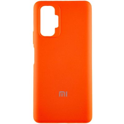 Чохол Silicone Cover Full Protective (AA) для Xiaomi Redmi Note 10 Pro / 10 Pro Max (Помаранчевий / Neon Orange) Китай