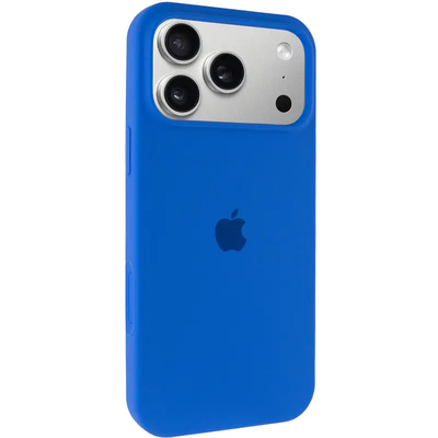 Чохол Silicone Case Full Protective (AA) для Apple iPhone 17 Pro Max (6.9) (Синій / Capri Blue) 00081611 00081611* Чехол