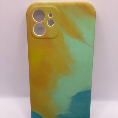 Чохол IPhone 12 Wave Watercolor darck green Китай