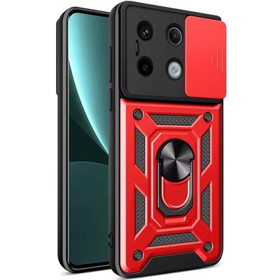 Ударостійкий чохол Camshield Serge Ring для Xiaomi Redmi Note 13 4G (Червоний) 00070743 Чехол