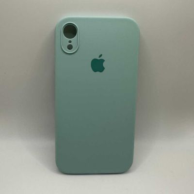 Чохол Silicone Case Square Full Camera Protective (AA) для Apple iPhone XR (6.1) (Бірюзовий / Turquoise) 40233* Чехол