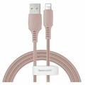 Кабель  Colorful Data Lightning 2.4A (1.2m) (pink) 28358 Baseus
