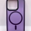TPU+PC чохол Metal Buttons with MagSafe Colorful для Apple iPhone 15 Pro (6.1) (Темно-фіолетовий) 65603 65603 Чехол