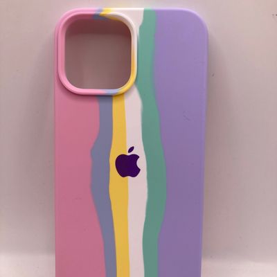 Чохол IPhone 13 Pro Max Sillicone cover Full Rainbow azure 76224 Чехол