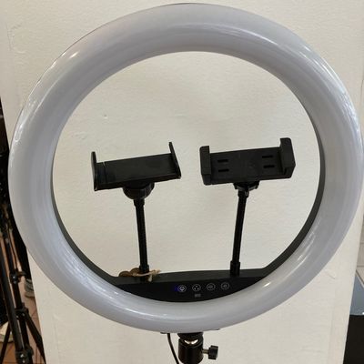 Кольцевая светодиодная Led Лампа 33см LC-328 с двойным зажимом для телефона (Ch) 28730 28730* Китай