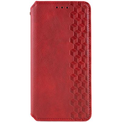 Шкіряний чохол книжка GETMAN Cubic (PU) для Samsung Galaxy A55 (Червоний) 69633 Чехол