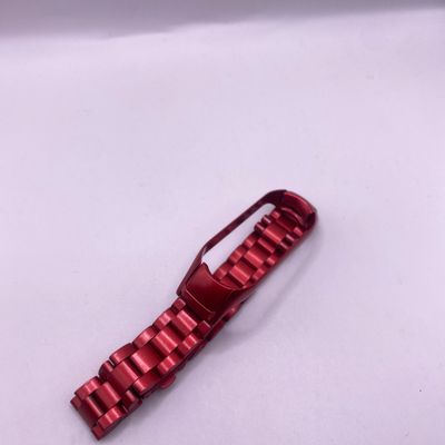 Ремінець Mi band 5/6 Metal stalyng red 76197 76197* Китай