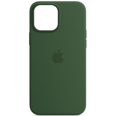 Чохол Silicone case (AAA) full with Magsafe для Apple iPhone 13 Pro Max (6.7) (Зелений / Eucalyptus) 51176 51176* 51176