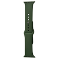 Силіконовий ремінець для Apple Watch Sport Band 42 / 44 / 45 / 49 (S/M & M/L) 3pcs (Зелений / Army green) 34825