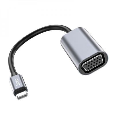 Переходник  UA21 Origin Type-C to VGA (metal gray) 38823 Hoco