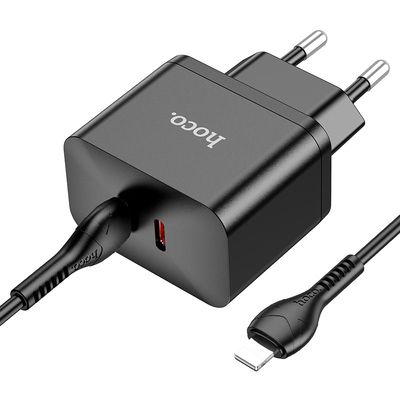 МЗП  N29 Triumph 35W (2 Type-C) + Кабель Type-C to Lightning (black) 38814 Hoco