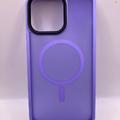 TPU+PC чохол Metal Buttons with MagSafe Colorful для Apple iPhone 14 Pro Max (6.7) (Бузковий) 64755 64755 Чехол