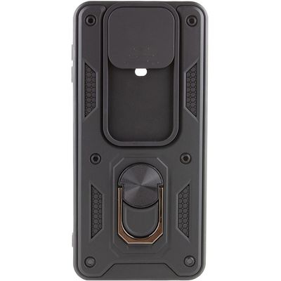 Ударостійкий чохол Camshield Serge Ring для Xiaomi Redmi Note 9 / Redmi 10X (Чорний) 00047749 Чехол