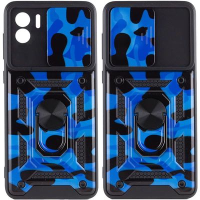 Ударопрочный чехол Camshield Serge Ring Camo для Xiaomi Redmi A1 (Синий / Army Blue) 57629 57629 57629 57629* Чехол