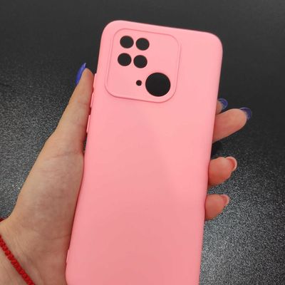 Чохол Silicone Cover Lakshmi Full Camera (A) для Xiaomi Redmi 10C (Рожевий/ Pink) 54934 Чехол