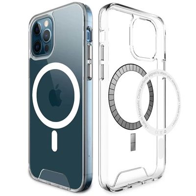 Чохол TPU Space Case with MagSafe для Apple iPhone 16 Pro (6.3) (Прозорий) 00072049 Чехол