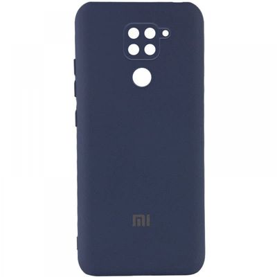 Чохол Silicone Cover Lakshmi Full Camera (A) для Xiaomi Redmi Note 9 / Redmi 10X (Синій / Midnight Blue) 57533* Чехол