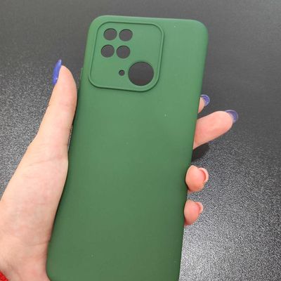 Чохол Silicone Cover Lakshmi Full Camera (A) для Xiaomi Redmi 10C (Зелений / Dark green) 54934 Чехол