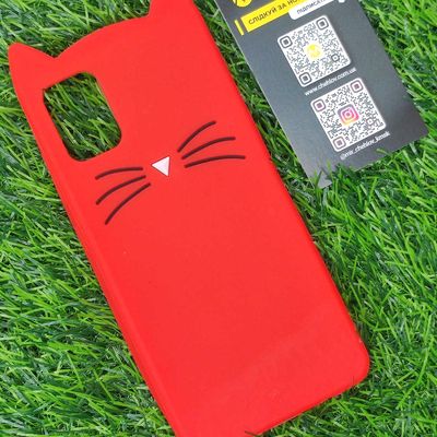 Чохол Samsung A51 (A515) 3D Cat Червона Китай
