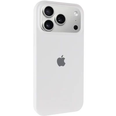 Чохол Silicone Case Full Protective (AA) для Apple iPhone 17 Pro Max (6.9) (Білий / White) 00081611 Чехол