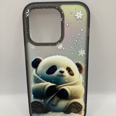 Чохол WAVE Snowy animals Matte Gradient (Nprint) iPhone 14 Pro (panda (black)) 1328 1328* 1328 Чехол