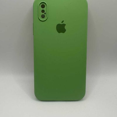 Чохол Silicone Case Square Full Camera Protective (AA) для Apple iPhone XS (5.8) (Мятний / Mint) 40231* 40231 Чехол