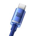 Кабель  Crystal Shine Series Fast Charging Type-C 100W (1.2m) (blue) 35104 Baseus