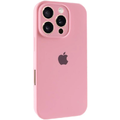 Чохол Silicone Case Full Camera Protective (AA) для Apple iPhone 16 Pro (6.3) (Рожевий / Light pink) 00074282 Чехол