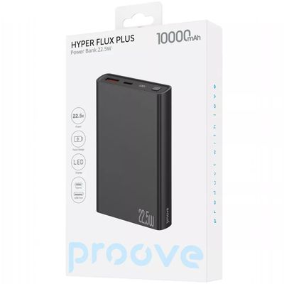 Портативна Батарея  Hyper Flux Plus 22.5W 10000mAh (black) 62815 Proove