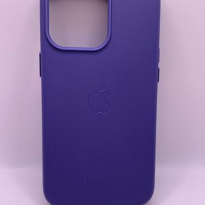 Шкіряний чохол Leather Case (AA Plus) with MagSafe для Apple iPhone 13 Pro (6.1) (Wisteria) 57471 57471* 57471