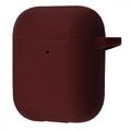 Чохол Silicone Case Full for AirPods 1/2 (bordo) 37478 37478 Китай