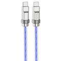 Дата кабель  U113 Solid 100W Type-C to Type-C (1m) (Blue) 69086 Hoco