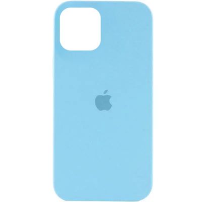Silicone Case Full Protective (AA) для Apple iPhone 13 (6.1) (Голубой / Cornflower) 49838 49838* Чехол