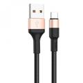 Кабель  X26 Xpress Type-C 2A 1m (Чорно-золотий) black-gold 13884 Hoco