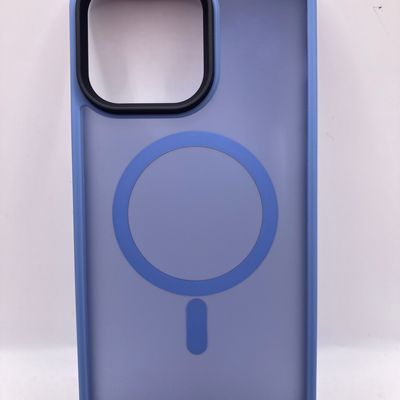TPU+PC чохол Metal Buttons with MagSafe Colorful для Apple iPhone 14 Pro Max (6.7) (Блакитний) 64755 64755* Чехол