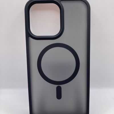 TPU+PC чохол Metal Buttons with MagSafe Colorful для Apple iPhone 14 Pro Max (6.7) (Чорний / Black) 00064755 00064755 Чехол