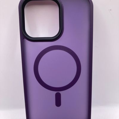 TPU+PC чохол Metal Buttons with MagSafe Colorful для Apple iPhone 14 Pro Max (6.7) (Темно-фіолетовий) 64755 64755 Чехол