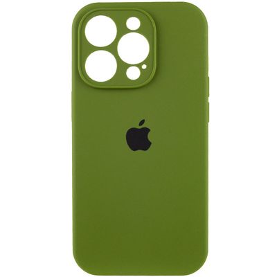 Чохол Silicone Case Full Camera Protective (AA) для Apple iPhone 13 Pro Max (6.7) (Зелений / Dark Olive) 50658 50658* Чехол