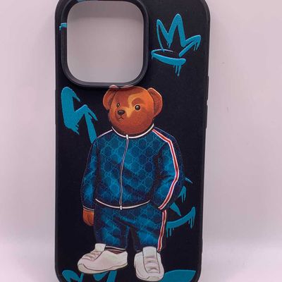 Чохол Bears & Kaws Matt Case (Nprint) iPhone 14 Pro (bear gucci 1) 40091 40091* Китай