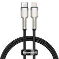 Кабель Cafule Metal Type-C to Lightning PD 20W (1m) (black) 31103 Baseus