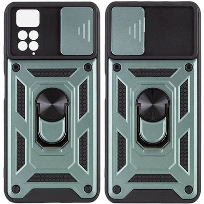 Ударостійкий чохол Camshield Serge Ring для Xiaomi Redmi Note 11 Pro 4G/5G/Note 11E Pro/ 12 Pro 4G (Зелений) 53715 Чехол