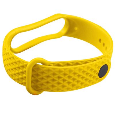 Ремінець Rhomb для Xiaomi Mi Band 5 / 6 (Жовтий) 39435