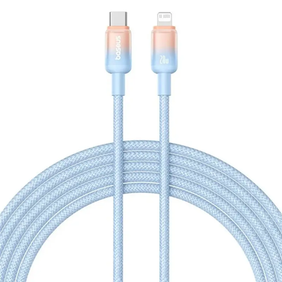 Кабель  Discolor Series Fast Charging Type-C to Lightning 20W (1m) (blue) 61029 Baseus