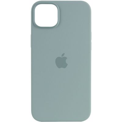 Чохол Silicone case (AAA) full with Magsafe для Apple iPhone 14 Pro Max (6.7) (Бірюзовий / Succulent) 57032 57032* 57032